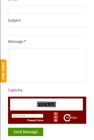 Captcha responsive CSS layout